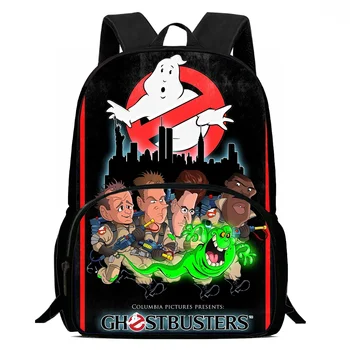 15inch Backpack Cartoon School Bag Ghostbusters Print Backpack Lightening Zipper Book Bags for Boys Girls Best Gift 1