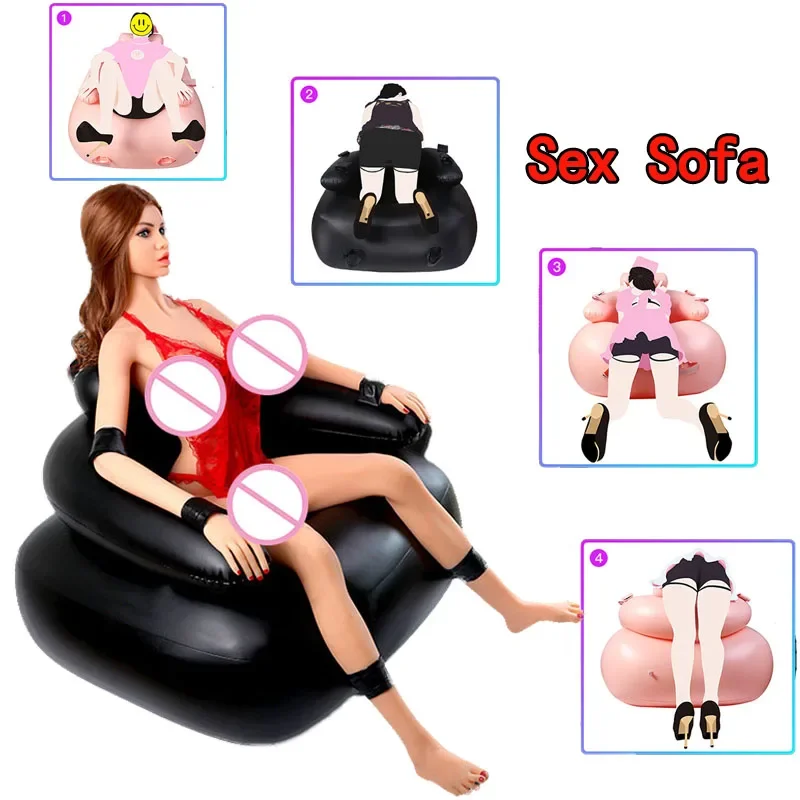Female Masturbation Inflatable Sex Sofa Sexy Toys For Couples Sexo Positions Assistance Chair BDSM Sex Furniture With Vibrator