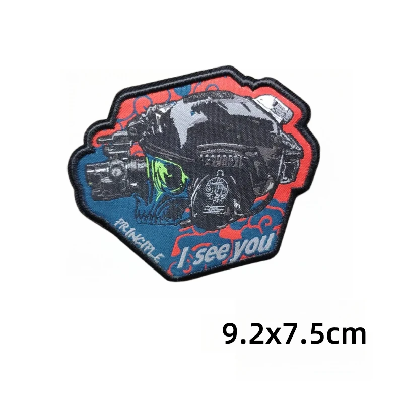 Taktische Reaper Moral Badge Patches Rucksack Klettverschluss bedruckte Aufkleber – Detail 3
