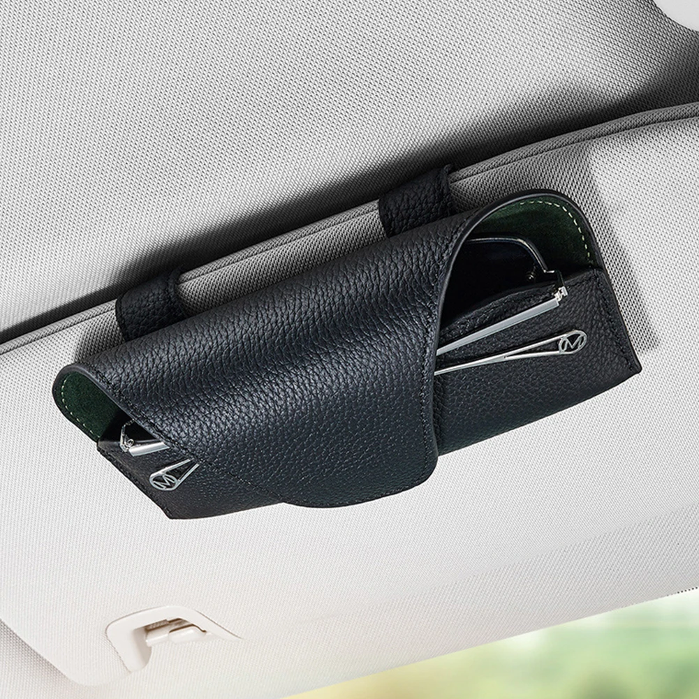 

Car Glasses Case Auto Sun Visor Glasses Holder Sunglasses Clip Card Ticket Holder Multi-Function Automobile Accessories Storage