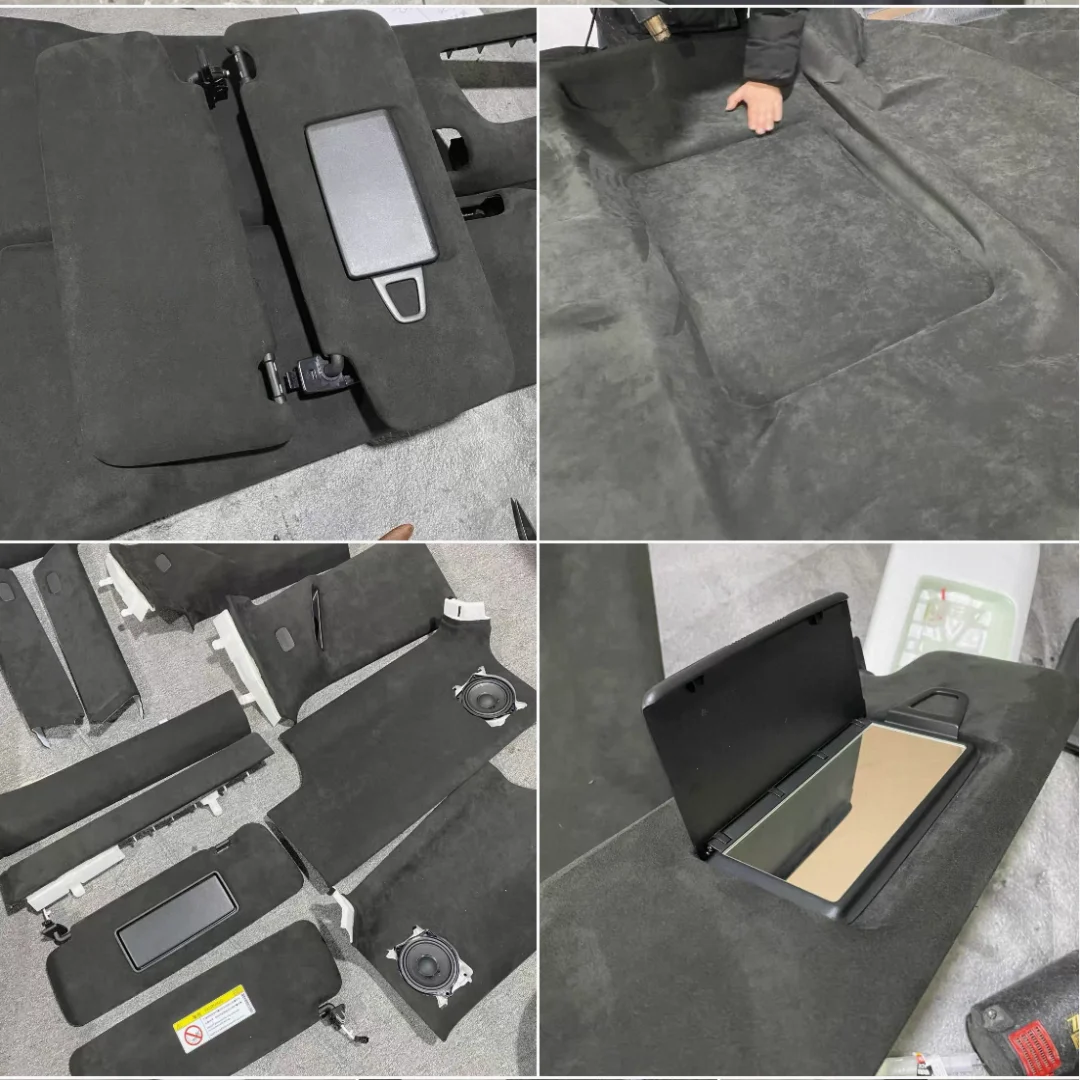 맥스 200x150cm 자동차 루프 라이닝 캐노피 원단 도어 패널 A필러 자가 접착 스웨이드 자동차 내부 수리 천장 캐노피 원단
