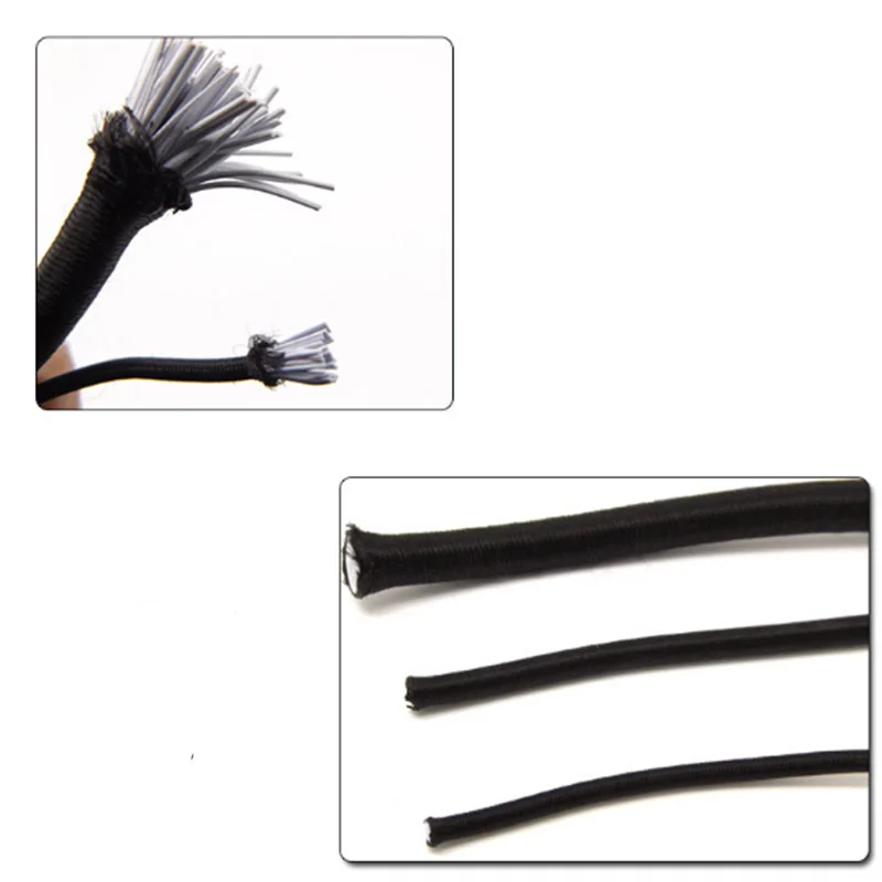 5/10 Meters/Lot 3/5/6/8/10mm Black Round Elastic Band Cord Elastic Rubber Stretch rubber Rope For Sewing Garment DIY Accessories