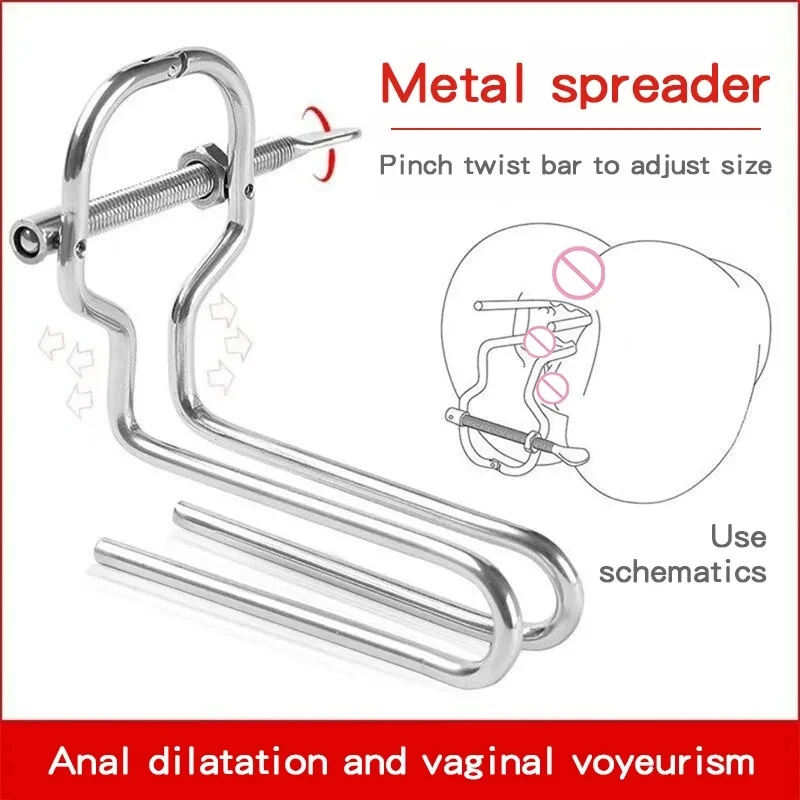 Bdsm Extreme Anal Vagina Dilator Vaginal Speculum Mirror Enema Metal Anus Pussy Dilator Anal Toy Gay Woman Butt Expansion Device anal plug dilator vaginal expander