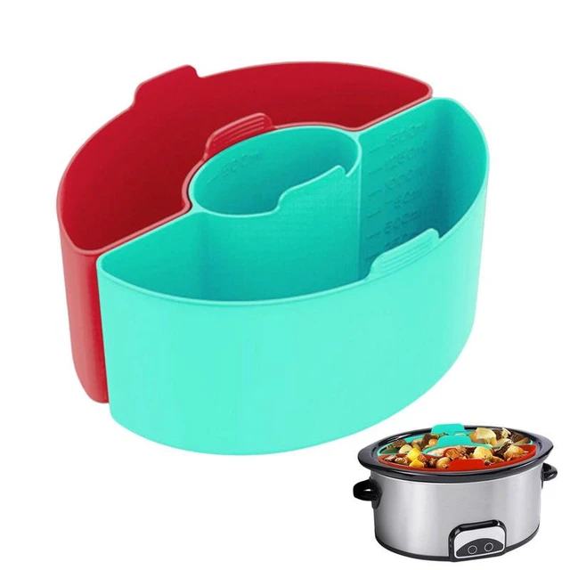 Small Slow Cooker Liners Reusable Silicone Pot Inserts 6-8QT BPA Free Easy  To Clean For Pot Egg Custard Various Food Kitchen - AliExpress