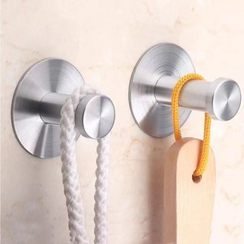 Metal Hook Multi Purpose Hooks Adhesive Wall Hook Kitchen Hooks Self Adhesive Hooks Wall Organizer Hook Wall Mount Hooks Heavy Duty Stainless Steel Hook Self Adhesive Hook Key Holder Rack Clothes Towel Hanger 1pcs