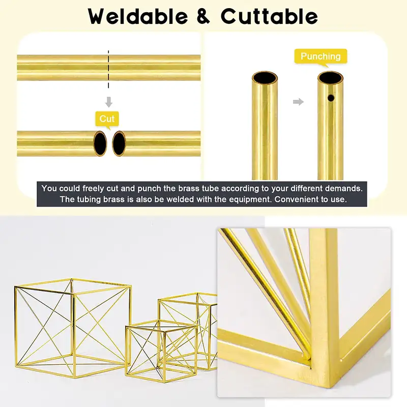 1pcs Brass Tube DIY Length 200mm 300mm 500mm Brass Round Tube Tube Round Diameter 25/22/20/18/16/14/12/10/8/6/5/4/3/2mm - Image 5