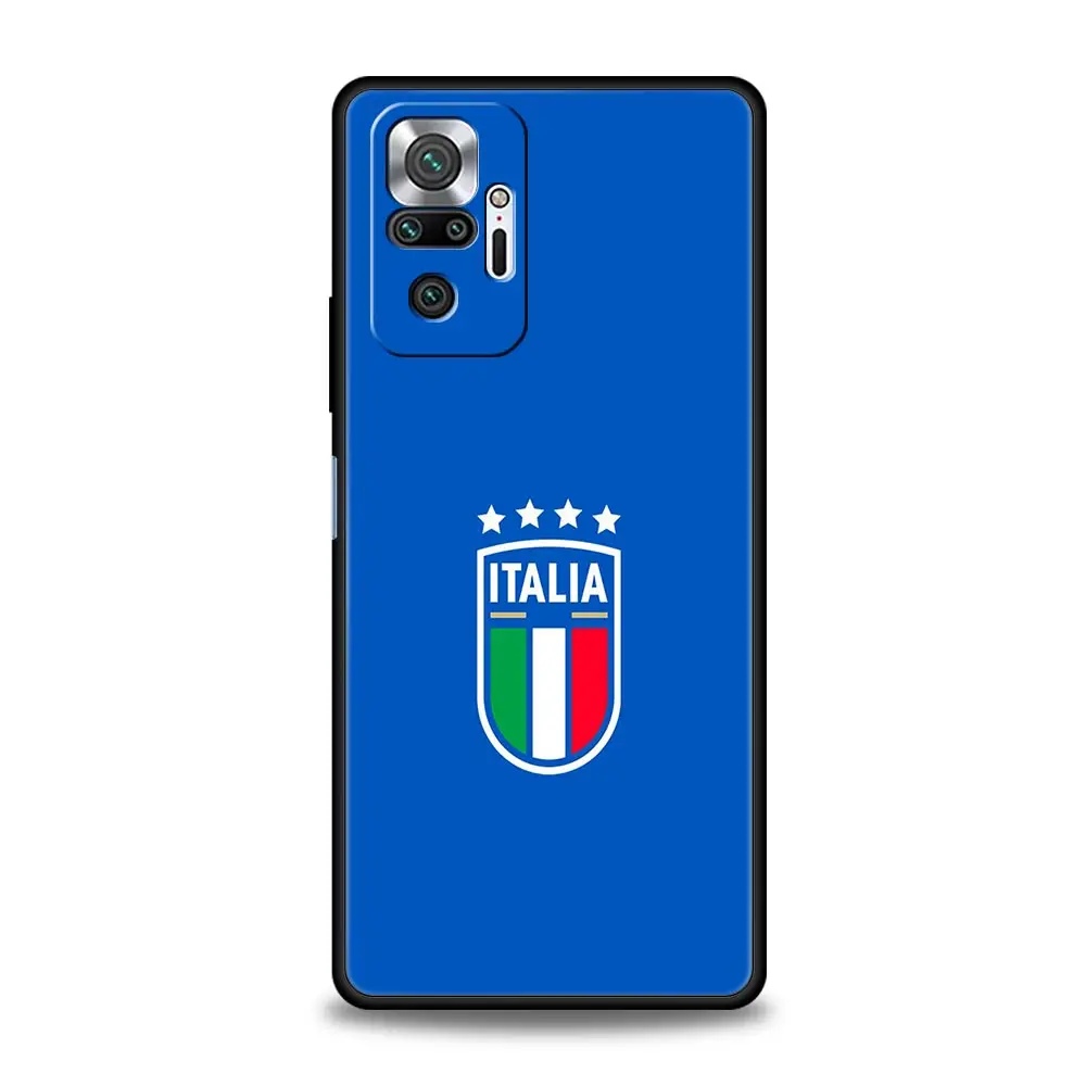 Italian Flag-Themed Black Phone Case