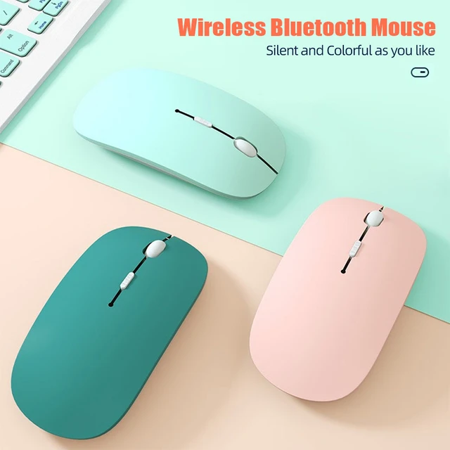 Souris sans fil Bluetooth 2.4GHz, Rechargeable, USB, 6 boutons, pour PC,  tablette, téléphone portable - AliExpress