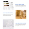 50ml/100ml/150ml/200ml/300ml Plastic Jar With Lid Screw Iron Transparent Container Empty Cosmetic Cream Powder Jar Vanity Box 5