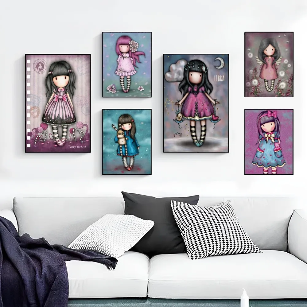 

Cute Cartoon Girl Kid santoro_gorjuss Hanging Bohemian Tapestry Hanging Tarot Hippie Wall Rugs Dorm Wall Hanging Home Decor