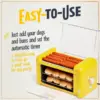 Oscar Mayer Extra Large Countertop 8 Hot Dog Roller and Bun Toaster Oven - Stainless Steel Rollers and Non-stick Warmi 3
