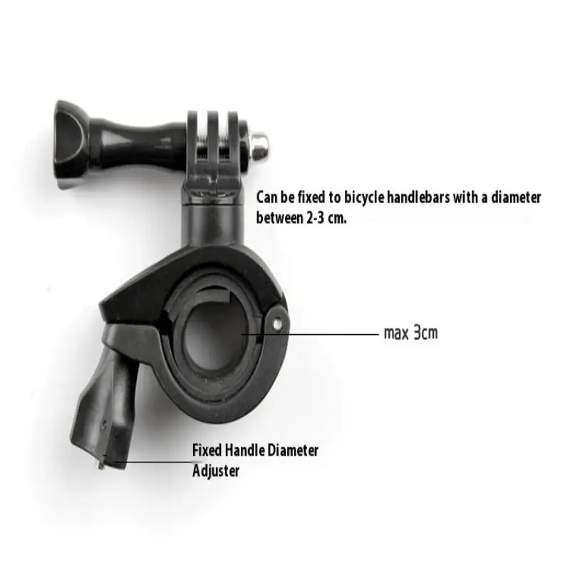 360 Degree Rotation Bike Bicycle Motorcycle Handlebar Handle Bar Mount Holder For Hero 11 10 9 8 SJCAM Camera Accessories