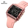 NAVIFORCE New Women Watch Silicone Strap LED Digital Sports Clock Fashion Casual Waterproof Electronic Wristwatch Montre Femme 1