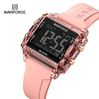 NAVIFORCE New Women Watch Silicone Strap LED Digital Sports Clock Fashion Casual Waterproof Electronic Wristwatch Montre Femme 1