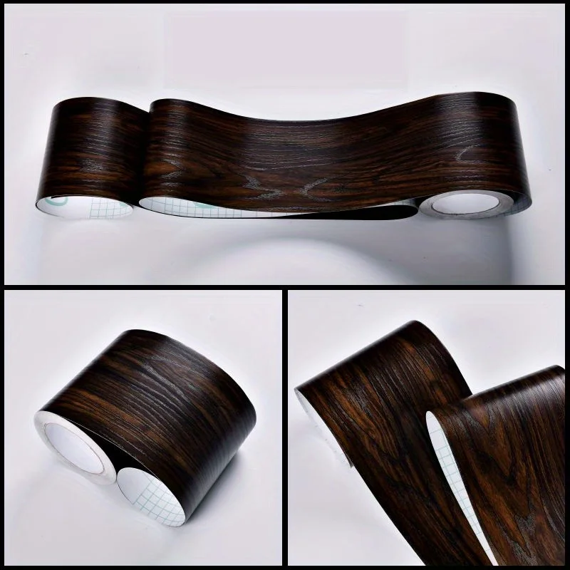 Wood Grain Self-Adhesive Waterproof Tape - Multi-Purpose Surface Enhancer, 8cm x 5m Roll