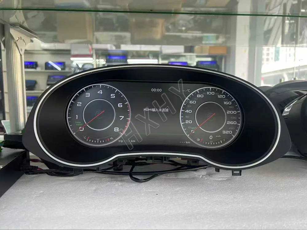 Car Digital Cluster Instrument CockPit LCD Center Speedmeters Dashboard For Audi