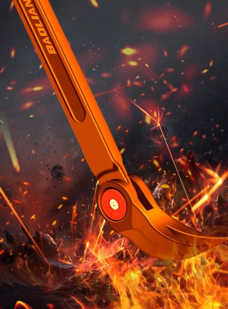 Description Picture 3 of itemAdjustable Angle Crowbars Heavy Duty Thicken Multifunctional Crowbar Chrome Vanadium Steel Nail Puller Household Workshop Tools