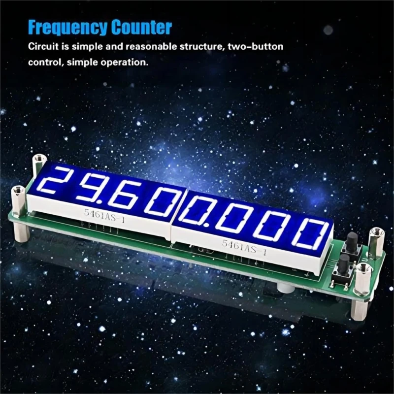 PLJ~8LED RF Frequency Counter Tester Digital Cymometer Tester 0.1MHz to 2400MHz For Signal Analysis frequency counter tester