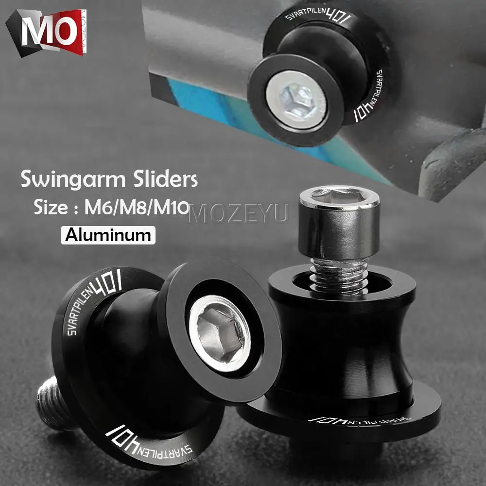 

Motorcycle 10MM Swingarm Spools slider stand screws For HUSQVARNA SVARTPILEN Vitpilen 401 Svartpilen401 2018-2024 2023 2022 2021