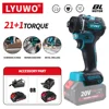 LYUWO 1/4 Inch Brushless Electric Screwdriver 20+1 High Torque Variable Speed Cordless Drill Power Tool For Makita 18V Battery 1