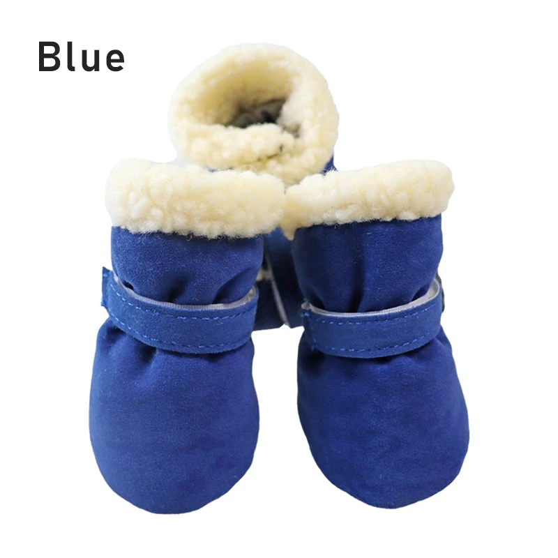 Title 4, 4pcs Waterproof Winter Pet Dog Shoes Anti-slip ...