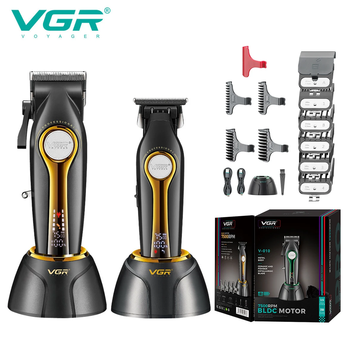 ماكينة قص الشعر الاحترافية VGR V-010 V-993 بقوة قو...