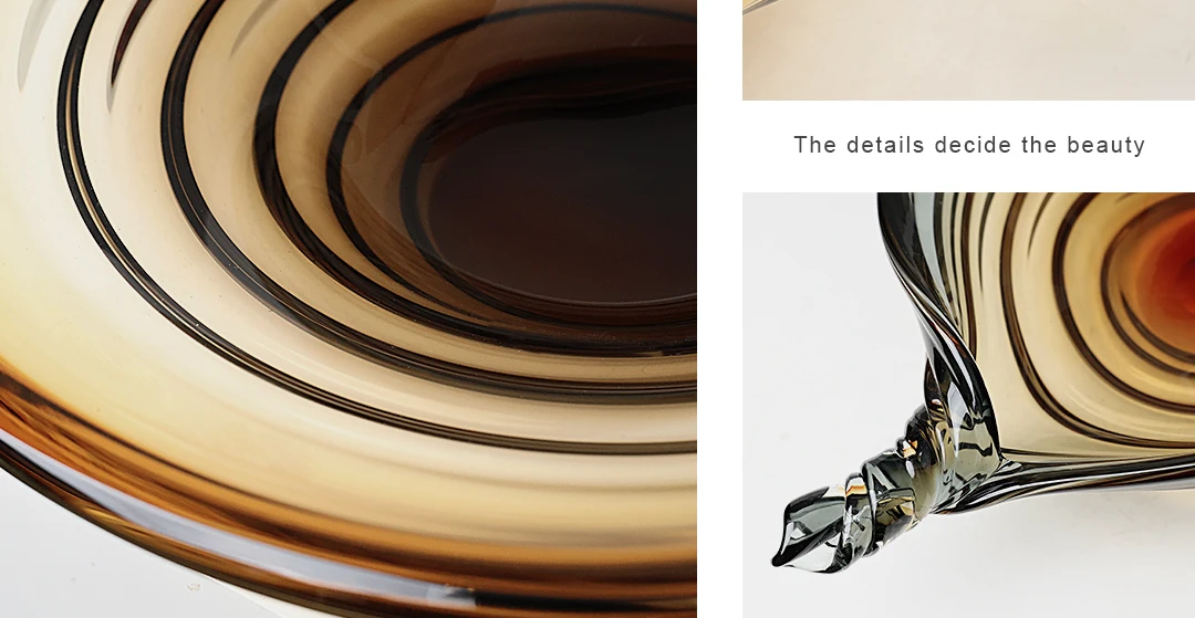 Twist Floating Glass Bowl Luxury High-Grade Nut Candy Bowl Home Hospitality Screw Snacks Display Creative Dried Fruit Bowl 6