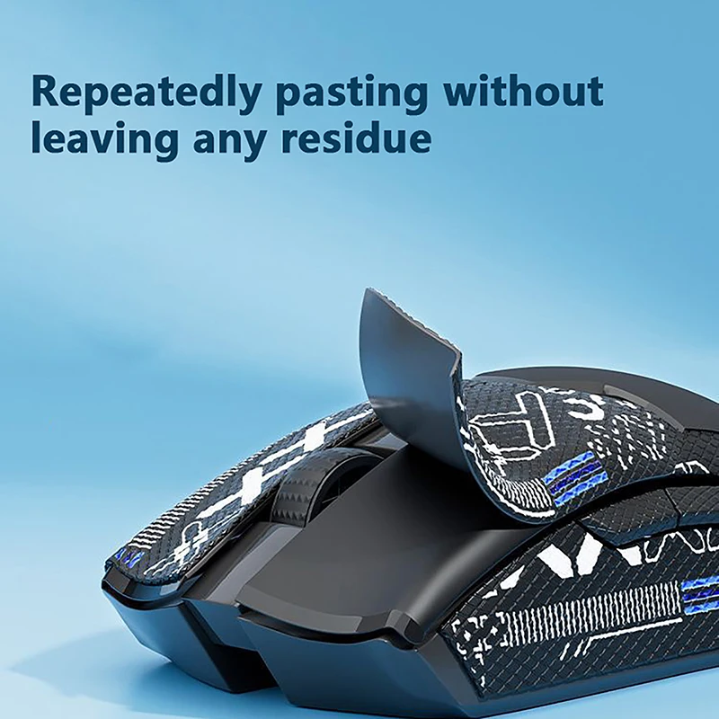 1Set Mouse Non-slip Stickers for HERJILL AJ199 Mouse Printing Sweatproof Skate Feet Pad Glides Curve Edge w/Alcohol Pad