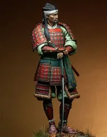 1/20 90mm Scale Resin Figures Assembled Model Kits Modeling Ancient Japanese Samurai Warrior Miniature Unassambled Unpainted S78 1