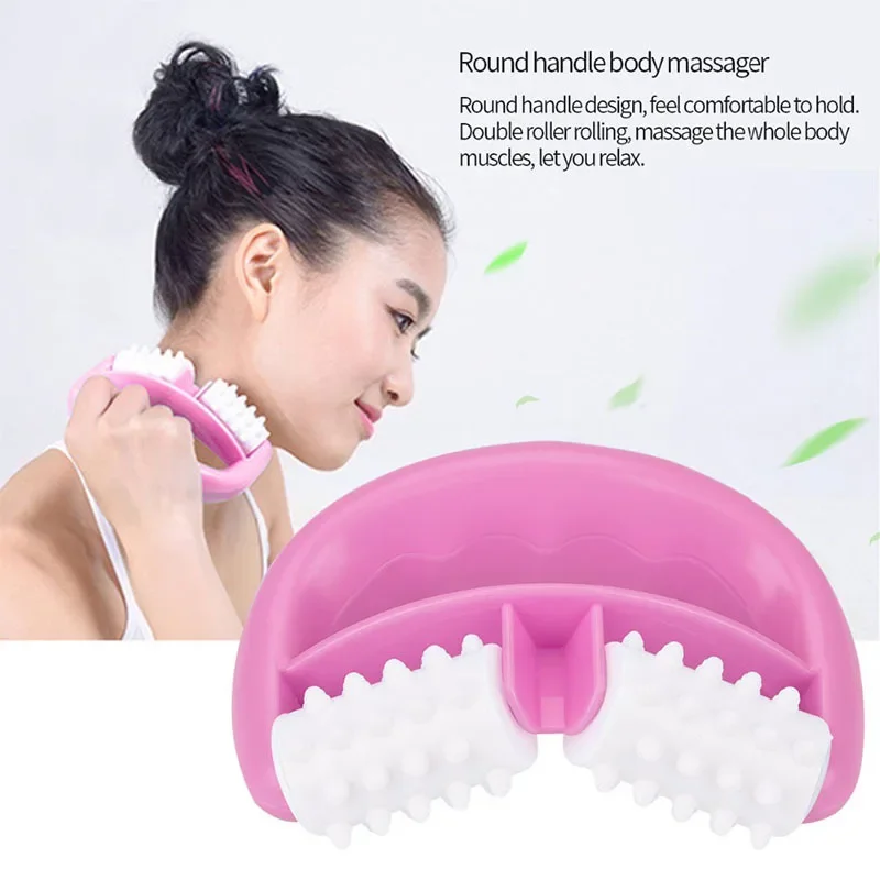 Fat Anti Cellulite Roller Leg Massager Muscular Abdomen Neck Buttock Cellulite Remover Waist Massager Body Shaping Massage