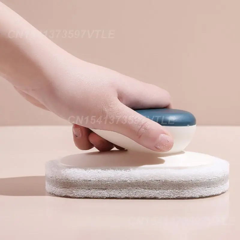다기능 스폰지 청소 브러시, 조리대 브러시 핸들, 주방 액세서리, 욕실 청소 용품, 냄비, 1 개, 2 개, 3 개