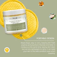 Kojic Acid Cleansing Pad Exfoliating Daily Cleaning Makeup Removal Pore Deeply Cleaning Dark Spot Remover Turmeric Face Sponge 2