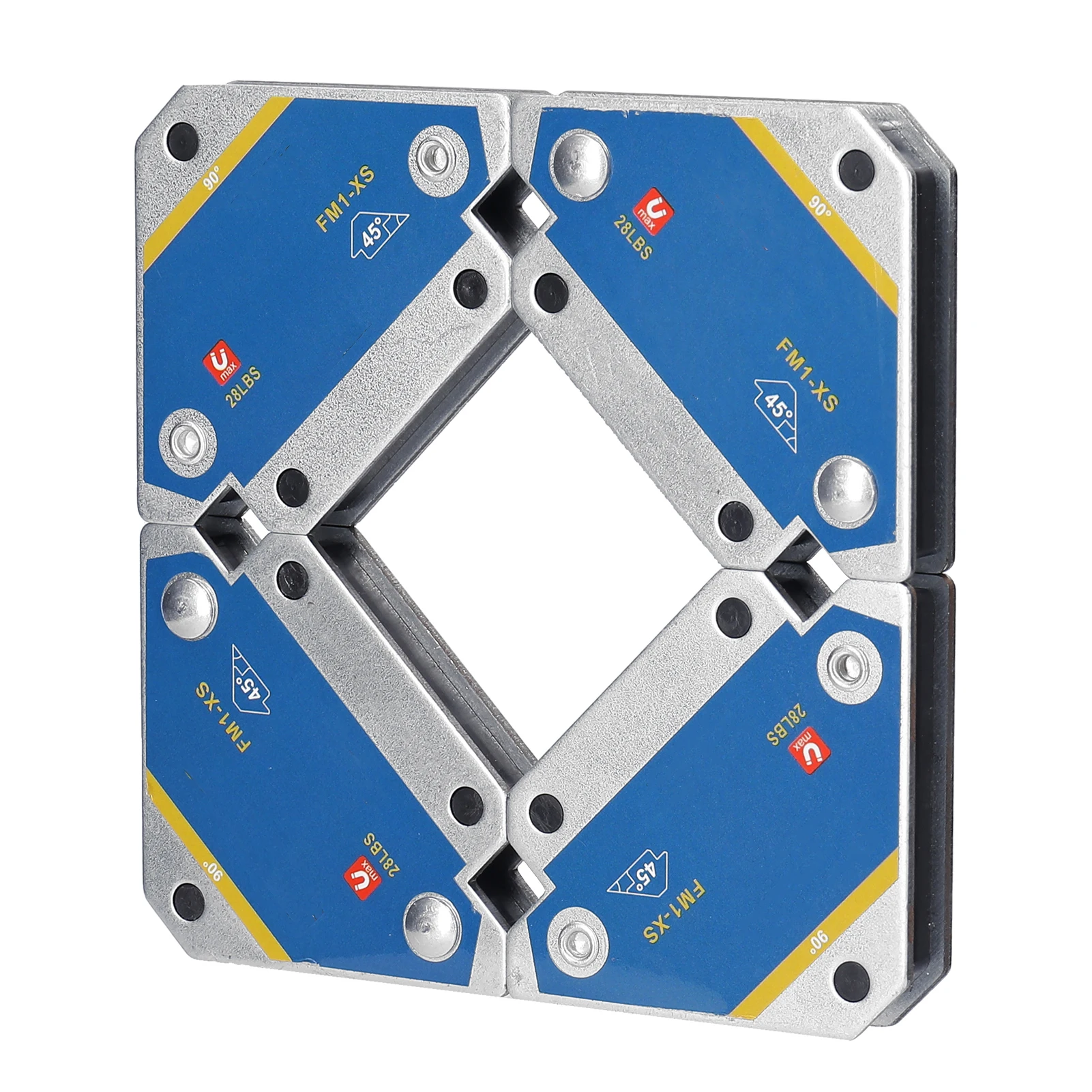 4pcs Welding Positioner magnetic welding holders welding accessories clamp magnetic welding fixer 45&deg; 90&deg; 135&deg; Multi-angle Magnet for Welding