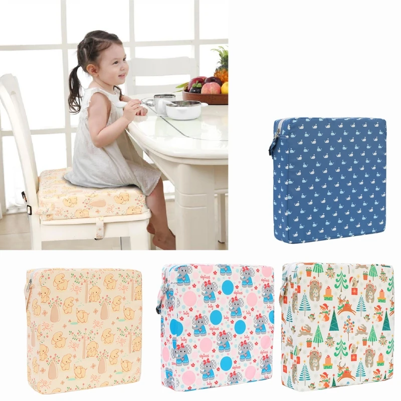 Children Booster Seat Baby Dining Cushion Kids Increased Chair Pad Adjustable Removable Highchair Chair Booster Cushion Seat