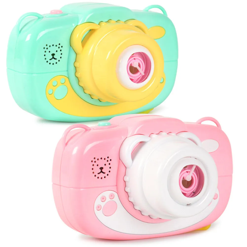 1Pcs 카메라 버블 메이커 안전한 소재 내구성이 뛰어난 변형 없음 어린이를 위한 오래 지속되는 사용  어린이 녹색