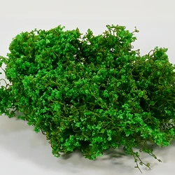 5G Simulation Miniature Cotton Thread Vine Leaves for DIY Micro Landscape Diorama Kits (Dark green  5g)