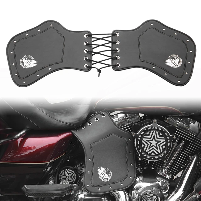 Motorcycle Heat Shield Black Heat Saddle Shield Deflector For