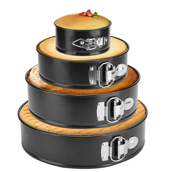 4/7/9/10-Inch Non-Stick Springform Cake Pan with Removable Bottom 1