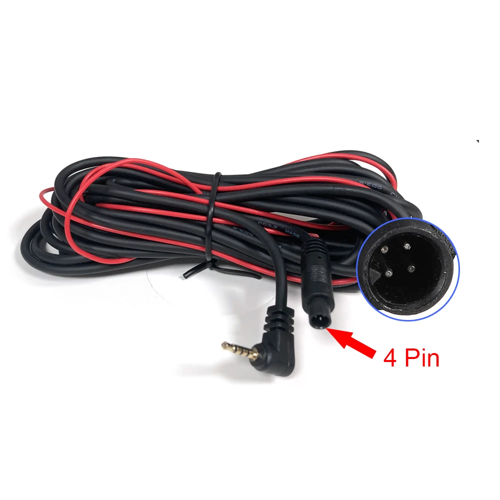2.5mm 잭 남성 - 4핀 비디오 케이블 (차량용 DVR 미러 DVR 6M 비디오 연장 케이블, 안드로이드 차량용 DVR용)