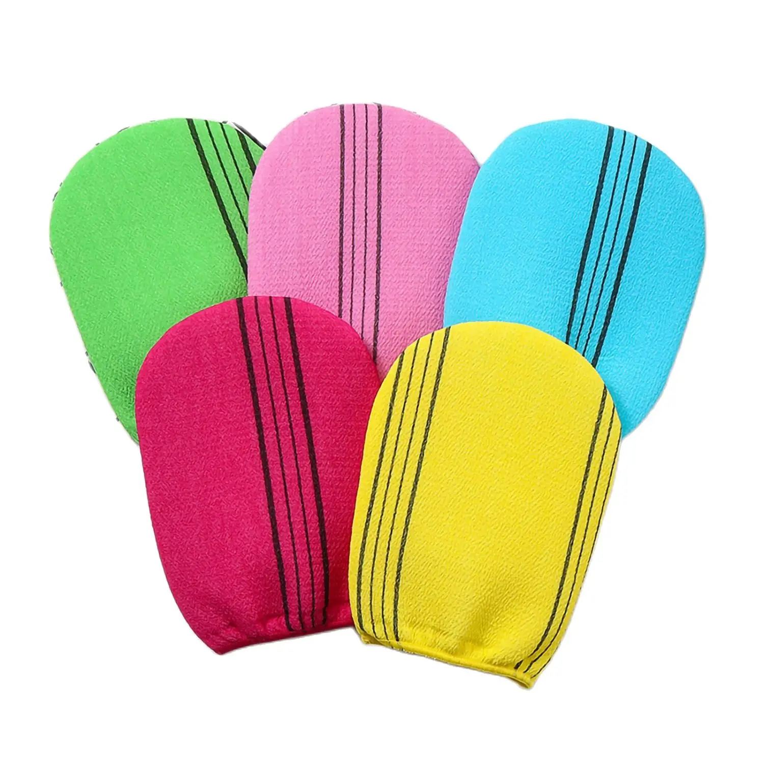Body Exfoliating Bath Mitt Gloves 2 Pack Dead Skin Remover Shower for Men Women for body scrub glove
