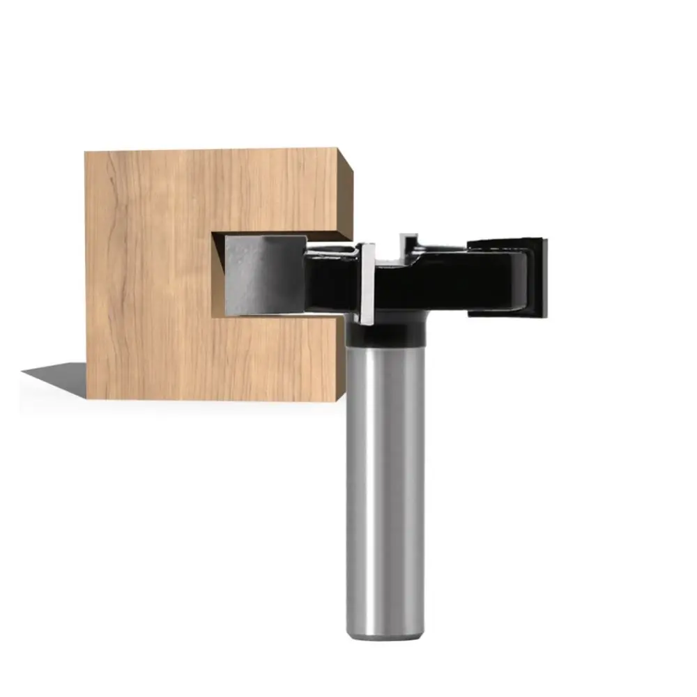 

1/2" Shank Milling Cutter 12mm Shank Planing Bit Tools Slotting Cutter for Woodworking Surfacing Carving Machine Bottom Cleaning