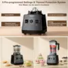 Smoothies Blenders, PRASKY Max.2400Watts/1000Watts Blender and Grinder Combo 25000RPM Powerful Kitchen Blen 4