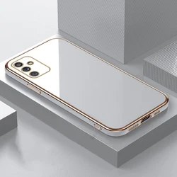 Luxury Electroplated Plating Phone Cover Case - Samsung A56 A36 (White)