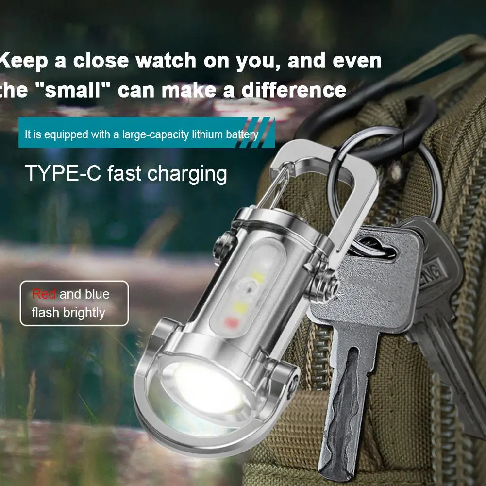 سلسلة مفاتيح صغيرة قابلة لإعادة الشحن مشاعل متعددة...