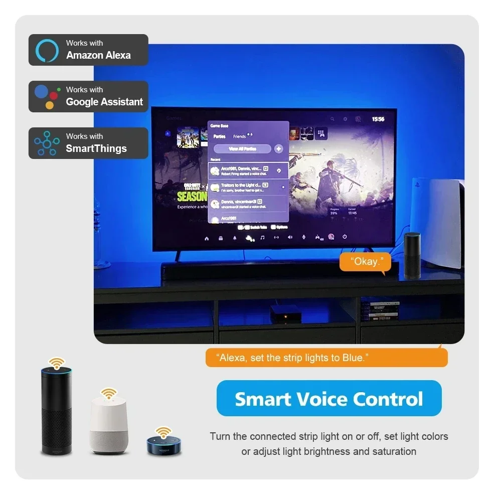 Ʈ ںƮ TV LED Ʈ, 4K HDMI 2.0 ġ ũ ڽ, LED Ʈ , PC  Ʈ ŰƮ, ˷ ۰ ۵