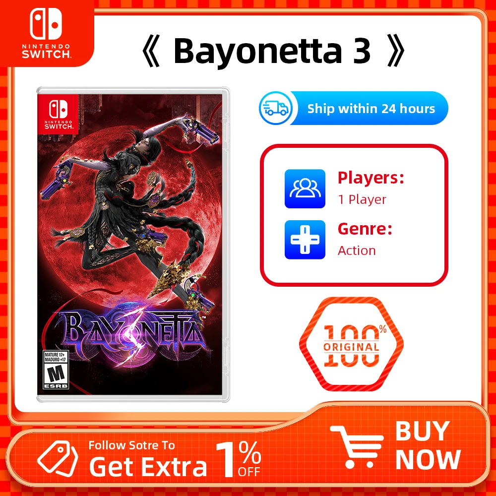 Bayonetta 3 - Nintendo Swtich Game Deals Games Cartridge