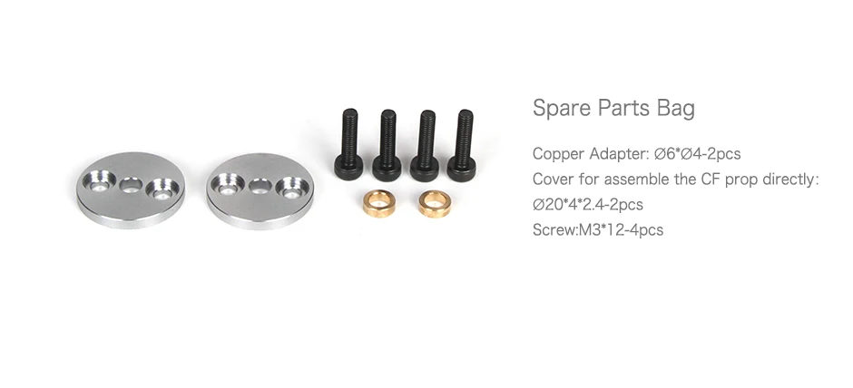 T-Motor CW+CCW G24x7.8 Prop - 2PCS/PAIR CF Prop For UAV Brushless Motor RC Multi-rotor 7