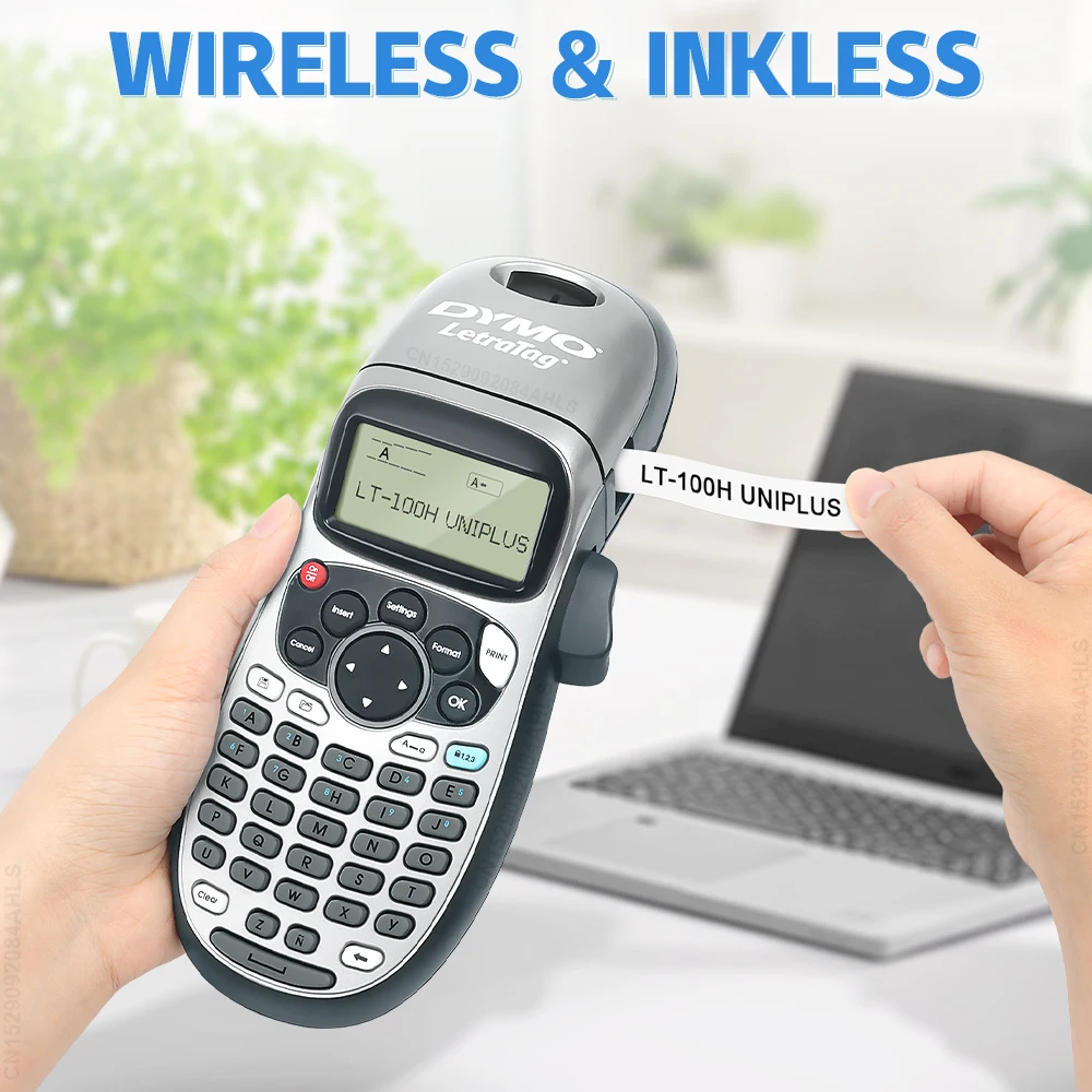 thumbnail image 2 of DYMO LetraTag LT-100H Handheld Label Maker | ABC Keyboard Label Printer With Easy-to-Use 2 of 14