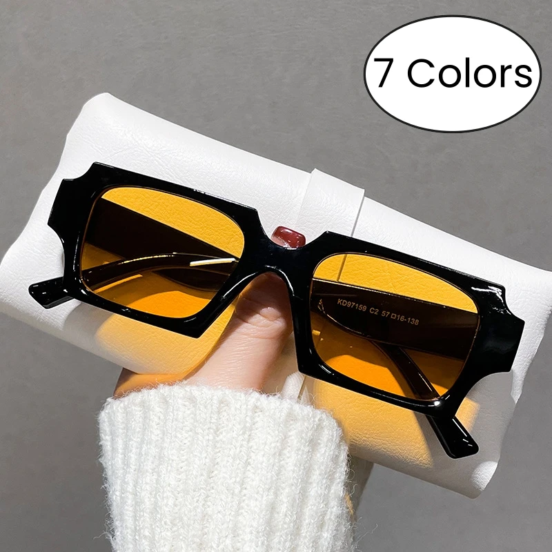 

Women's New Fashion Square Sunglasses Trendy Unisex Summer Outdoor Eye Protection Sun Glasses Shades Vintage Ultralight Eyewear