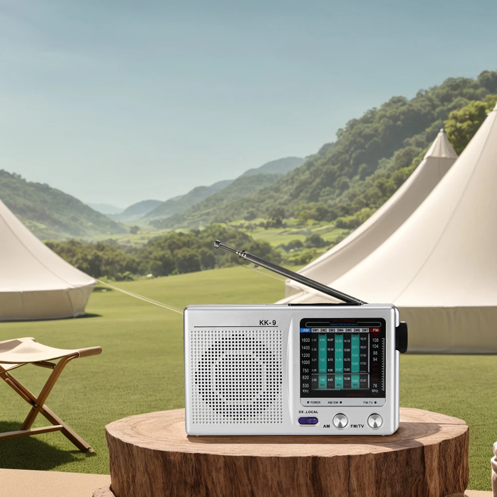 AM/FM/SW 라디오 소형 라디오 텔레스코픽 안테나 휴대용 라디오 내장 스피커 포함 모노 라디오 노인용 다기능 라디오